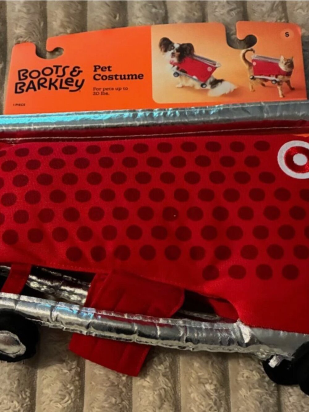 BOOTS AND BARKLEY TARGET SHOPPING CART PET COSTUME-SMALL-UP TO 20 LBS-NWT!